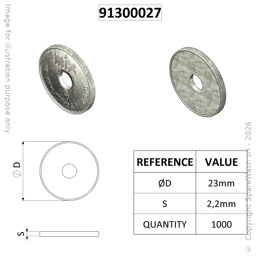 [91300027] TOKEN MIX D23 MODEL G X1000