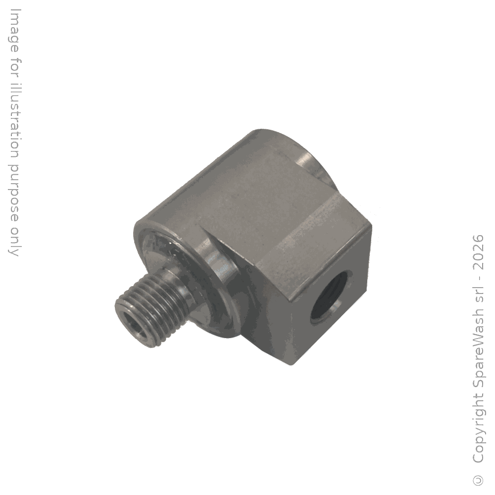 [61400030] GIUNTO GIREVOLE 90° G1/4M - G1/4F ALTA ROTAZIONE