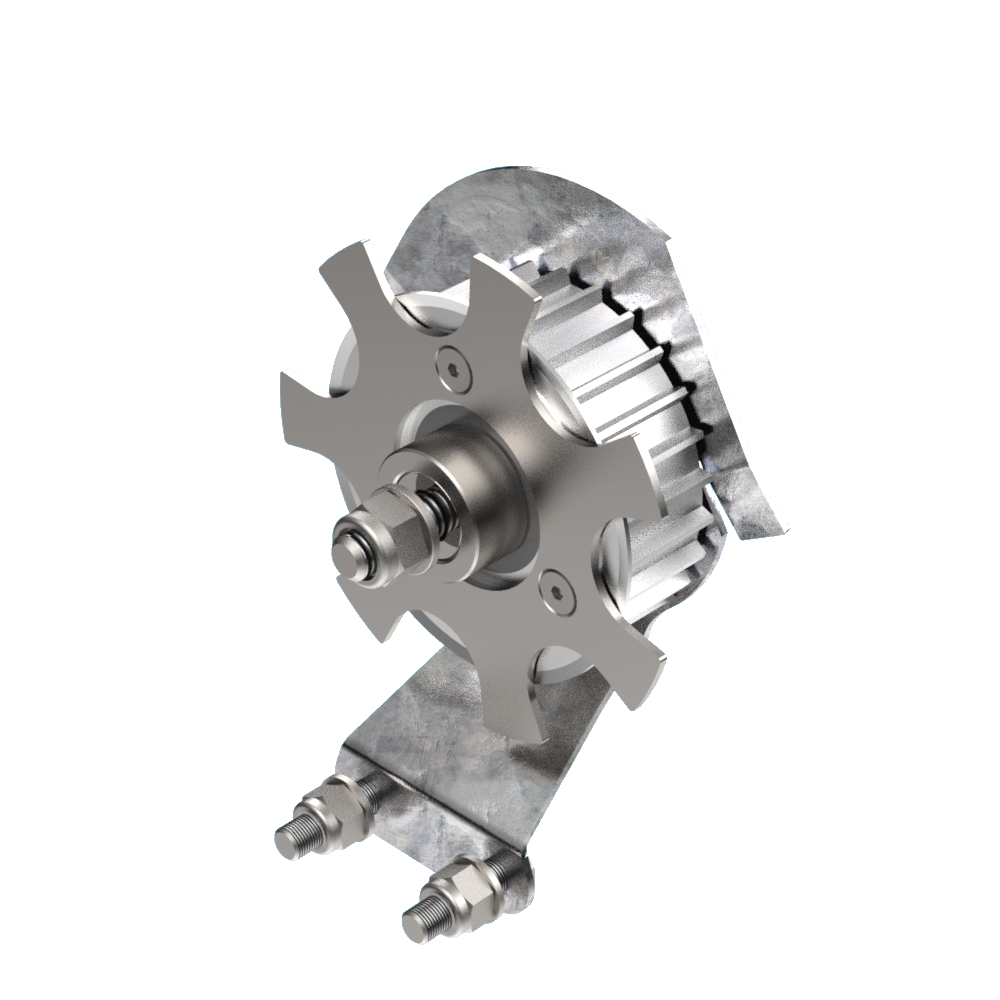 GROUPE POULIE DENTÉE DE RENVOI P. COURROIE + ROUE CODEUSE