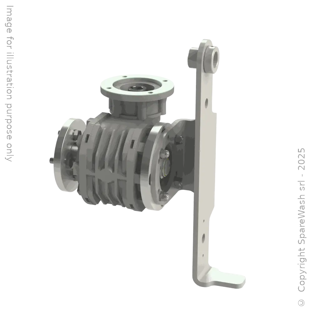 SCHNECKENGETRIEBE STM RMI 70P I:10 P80B14 NACH MAß ANGEGERTIGTE WELLE