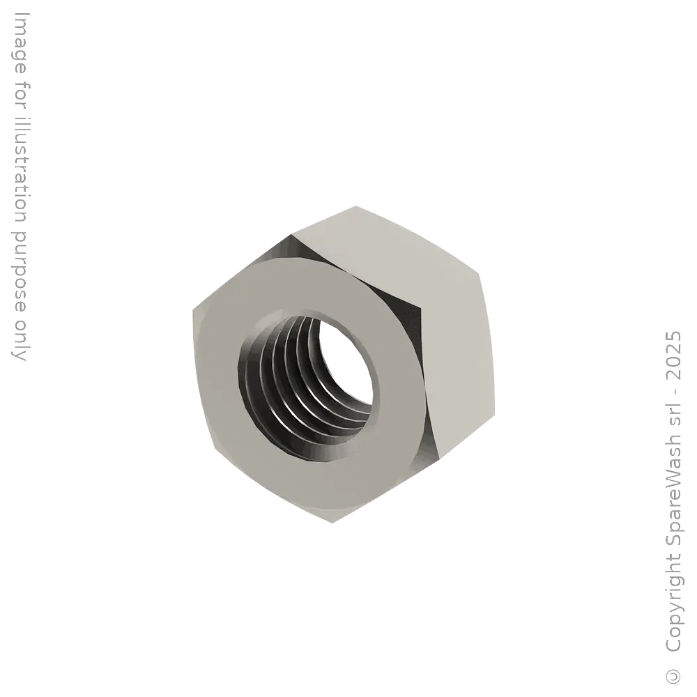 HEXAGON NUT HIGH PROFILE M8 STAINLESS STEEL