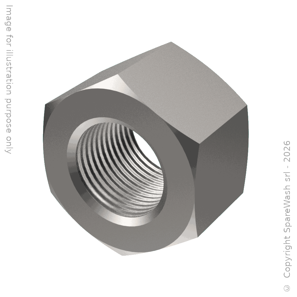 ÉCROU HEXAGONAL HAUT M16 ACIER INOXYDABLE