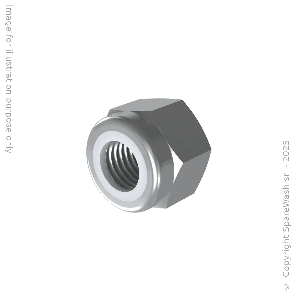 [90400681] SELF-LOCKING NUT HIGH PROFILE M8 GALVANIZED