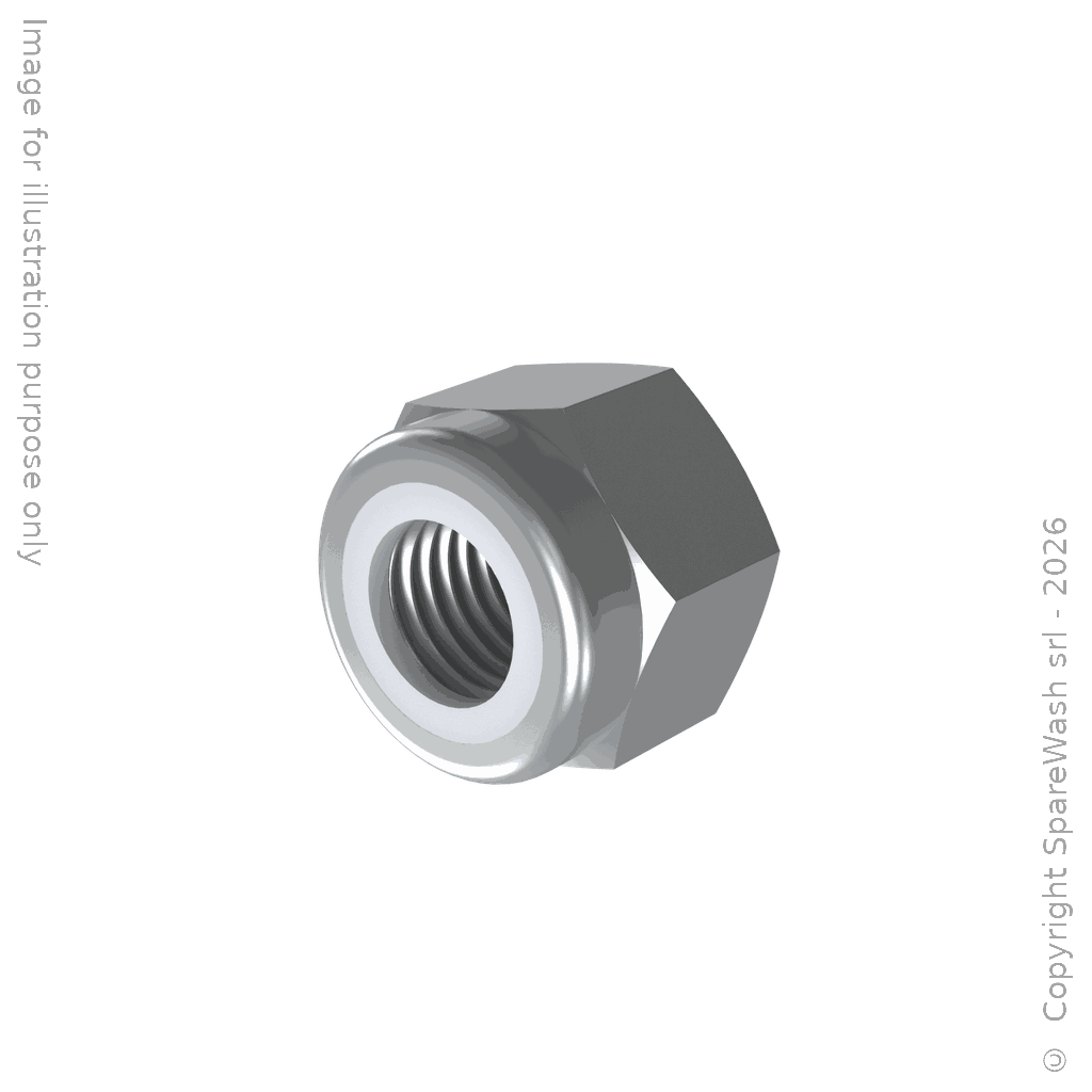 SELF-LOCKING NUT HIGH PROFILE M8 GALVANIZED