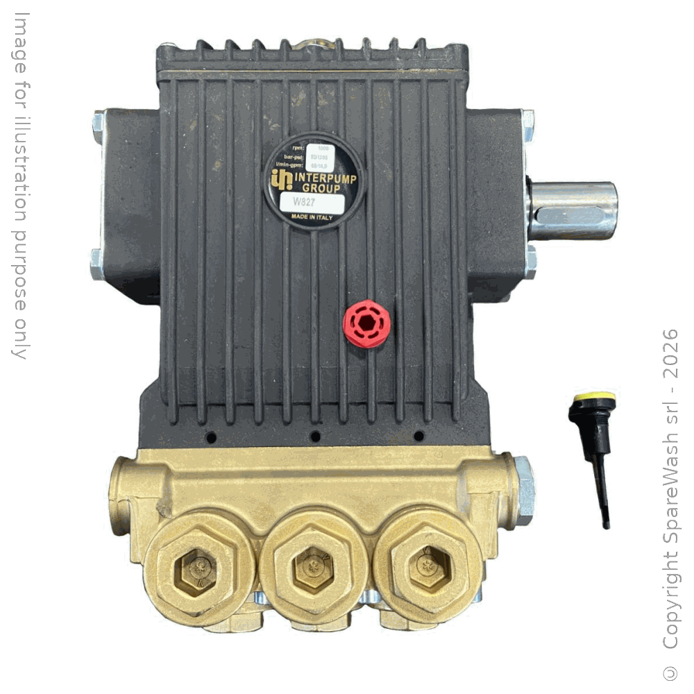 POMPE HAUTE PRESSION INTERPUMP W 827 1000RPM 68L/M 82BAR