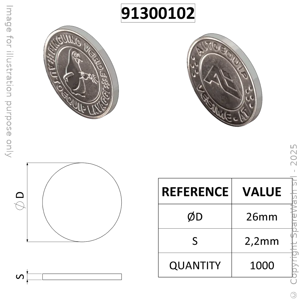 TOKEN AE D26 MODEL E X1000