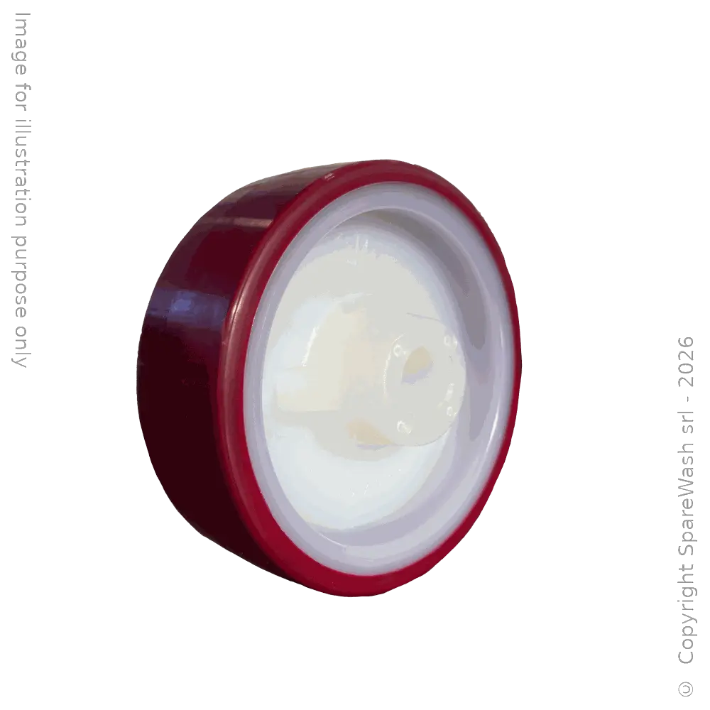 RUOTA CARRELLO SPAZZOLA VERTICALE D125X40