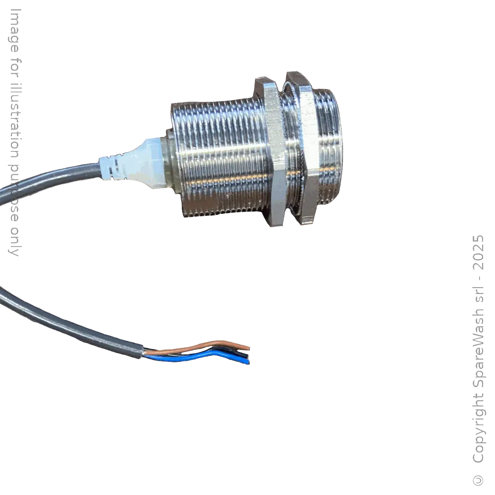 [10300213] SENSORE INDUTTIVO D30 L39 NO - CAVO 5M - 15MM PNP 12/24VDC