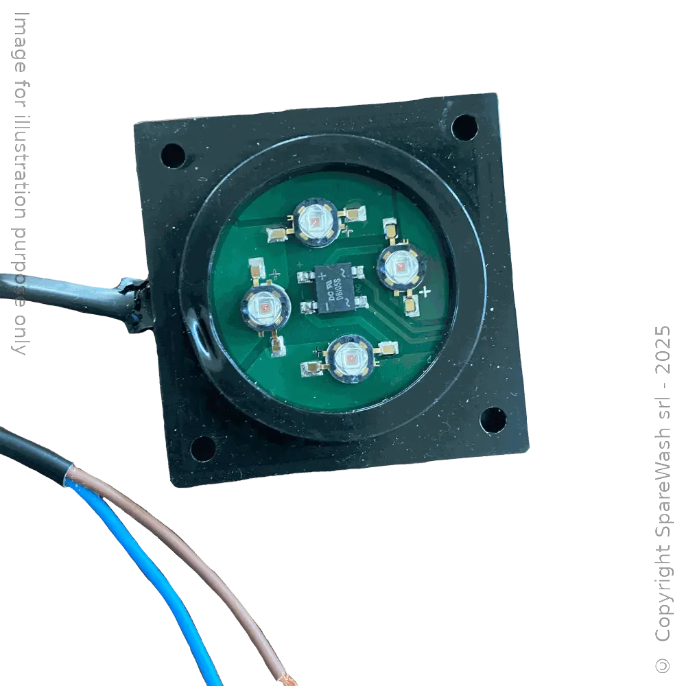 FEU LED 60X60 ROUGE 24VDC