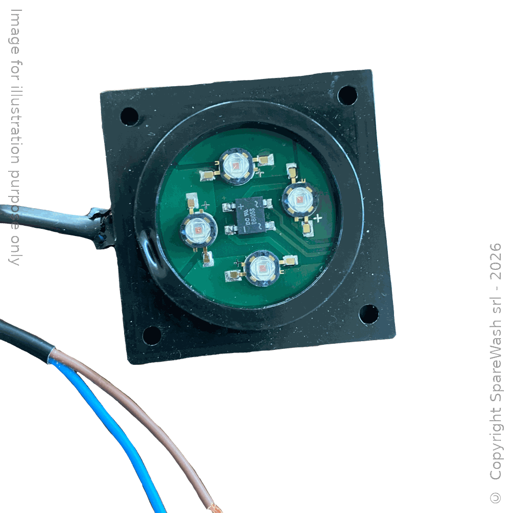 [10900079] FEU LED 60X60 ROUGE 24VDC