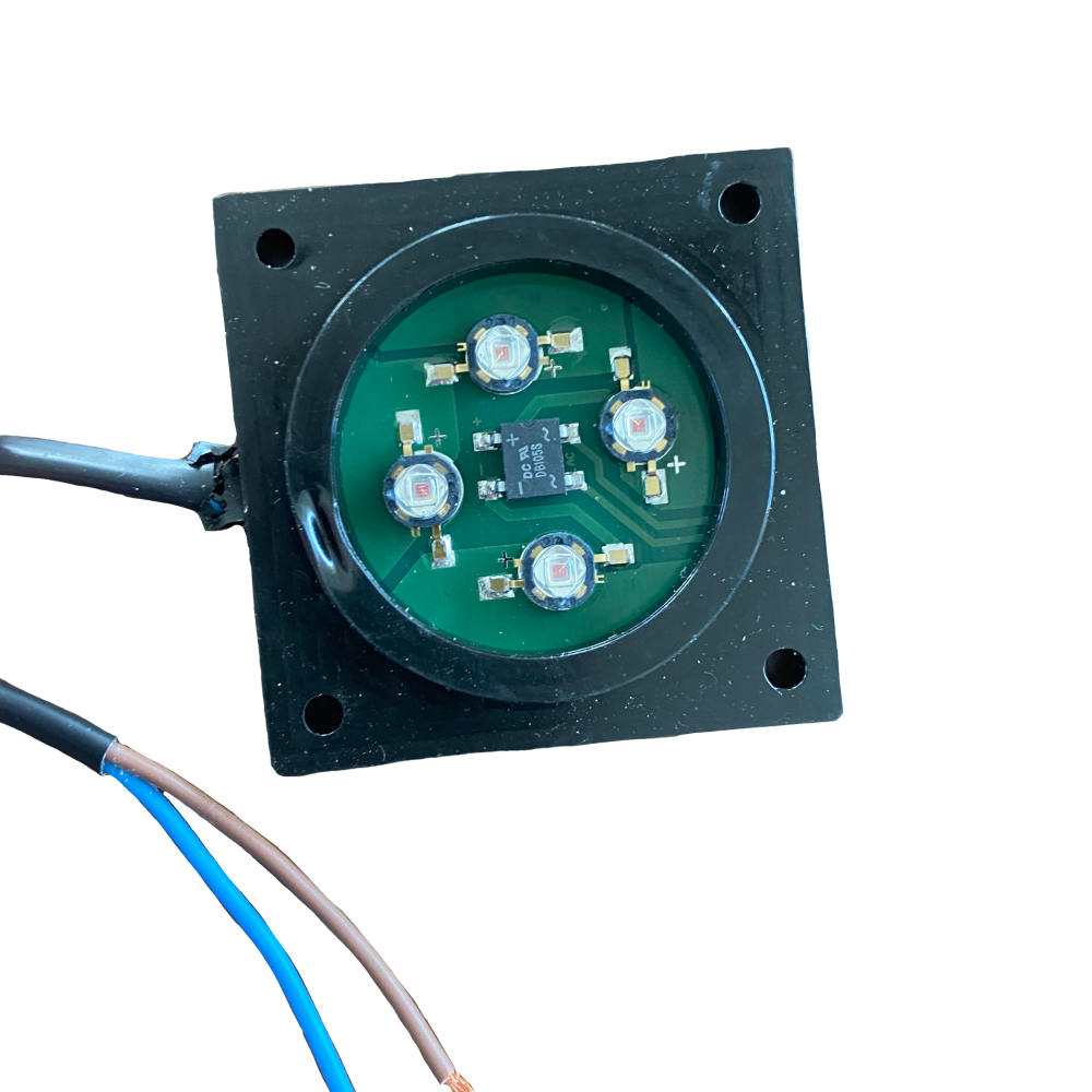 SEMAFORO LED 60X60 ROSSO 24VDC