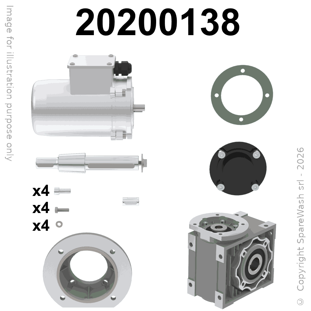 [20200138] MOTORIDUTTORE 0,37KW I:30 42RPM 230-400V 50HZ
