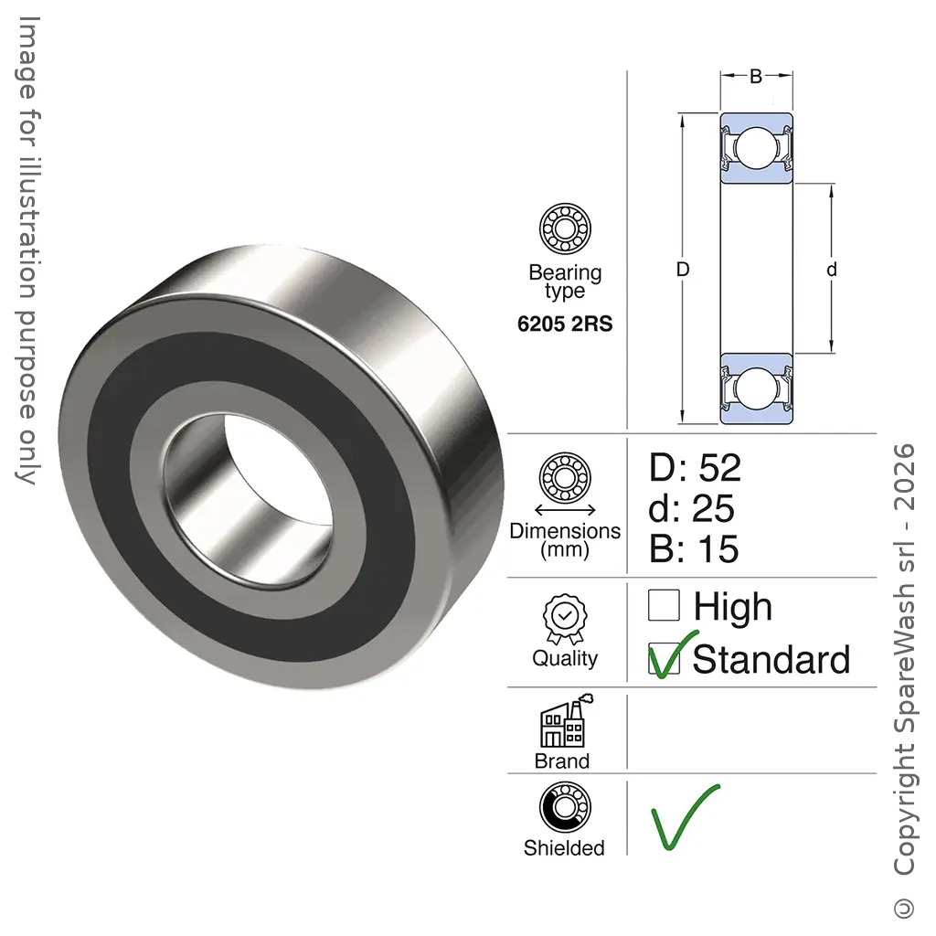 ROULEMENT 6205 2RS 