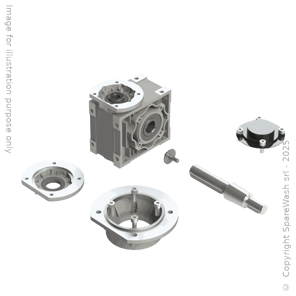 [20100520] WORM GEARBOX CHIARAVALLI CHM 050 I:30 P71/80B14 CUSTOM MADE SHAFT