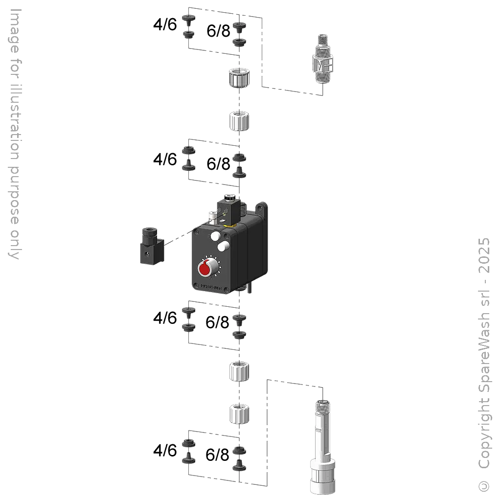 [CONFIGURATORE] POMPE DOSATRICI PNEUMATICHE
 (EPDM, 3, EMEC, 24VDC, TUBO 4/6, G1/4 TUBO 4/6)