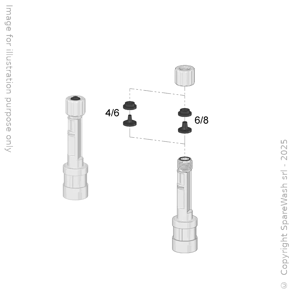 [40300429] VALVOLA DI FONDO TUBO 4/6 - 6/8 EPDM