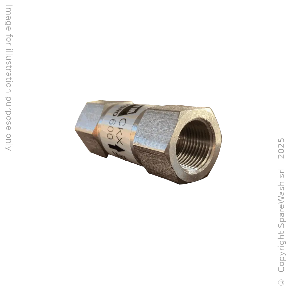 [61200029] RÜCKSCHLAGVENTIL G3/8 ELDELSTAHL 380BAR