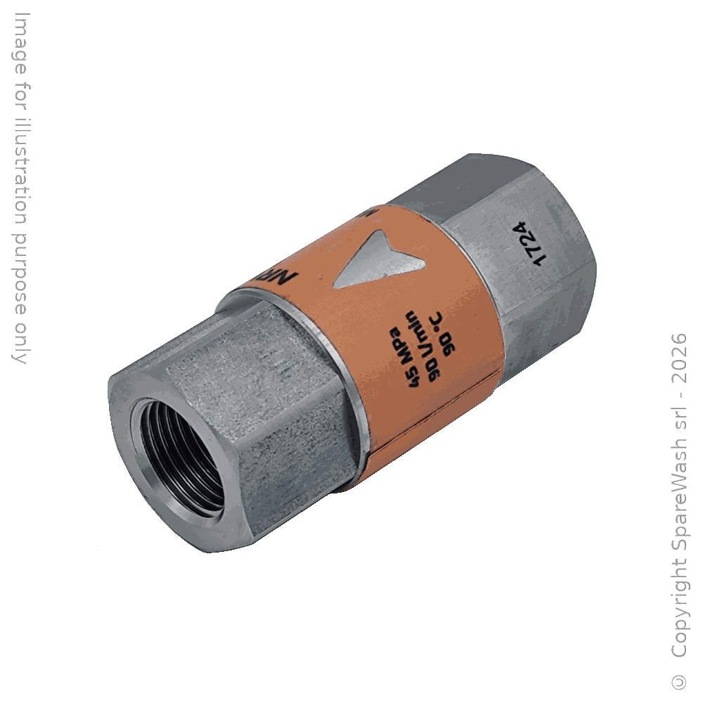 VÁLVULA DE RETENCIÓN G1/2 ACERO INOXIDABLE 450BAR
