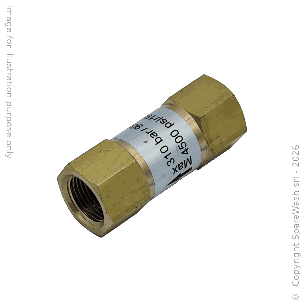 [61200050] CHECK VALVE G3/8 BRASS 280BAR