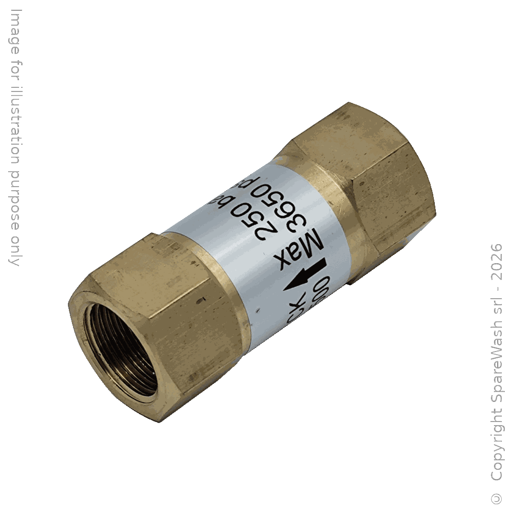 [61200067] CHECK VALVE G1/2 BRASS 280BAR
