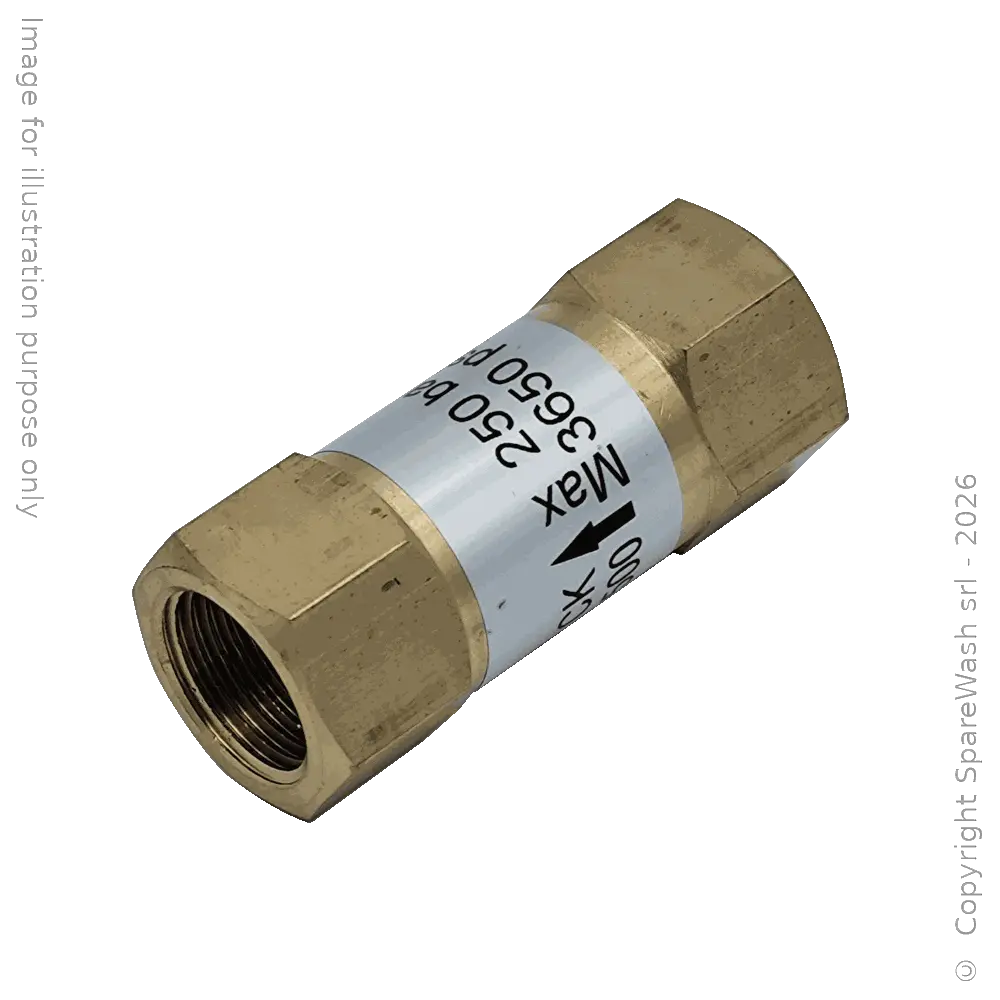 VALVOLA NON RITORNO G1/2 OTTONE 280BAR
