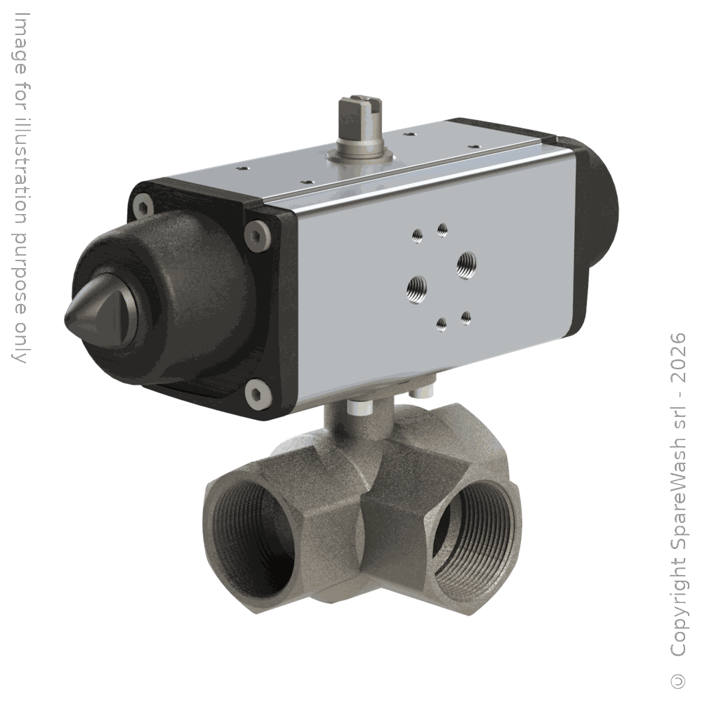 [61300057] VANNE PNEUMATIQUE 3 VOIES G1 1/4 16BAR