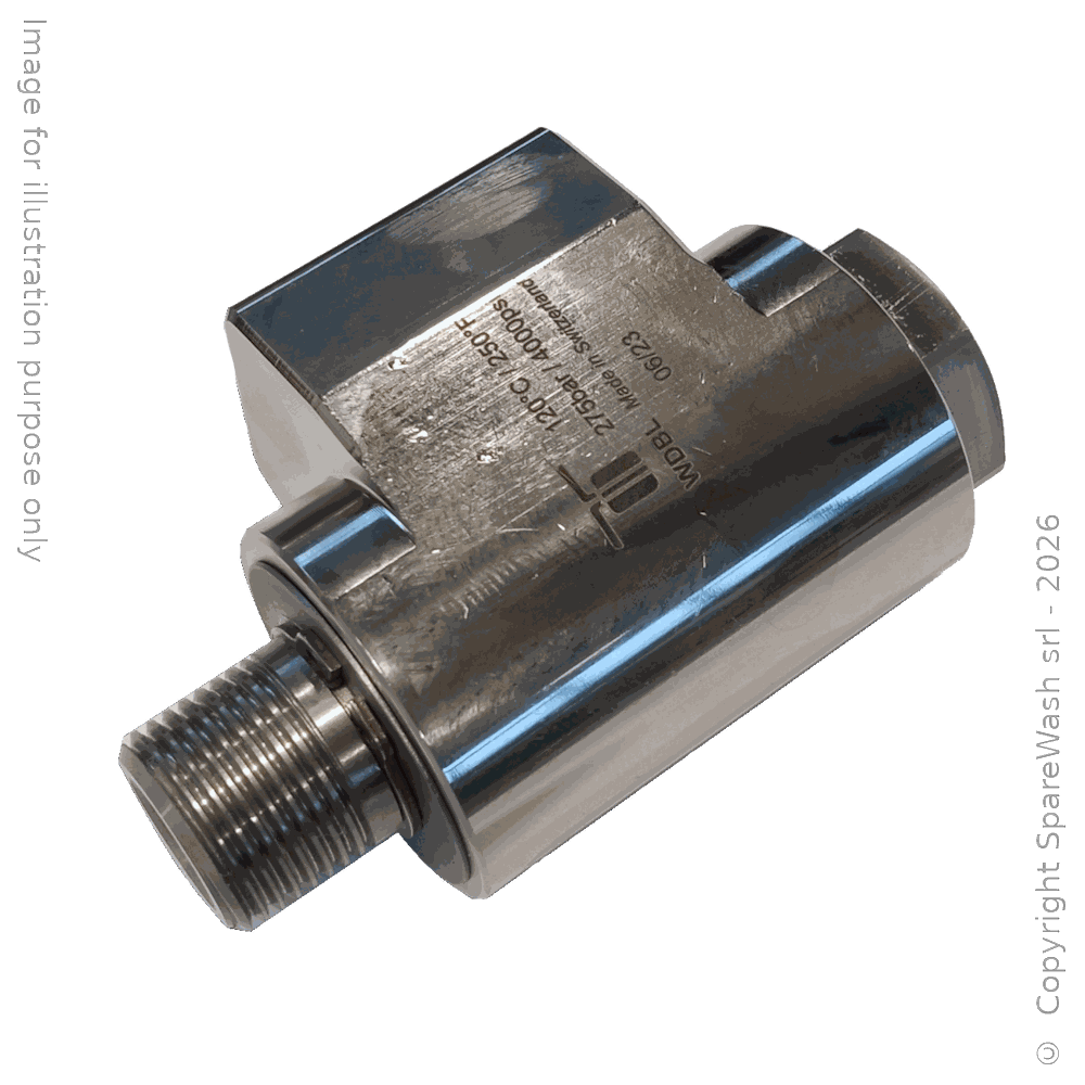 [61400016] GIUNTO GIREVOLE 90° G3/8M - G3/8F ALTA ROTAZIONE