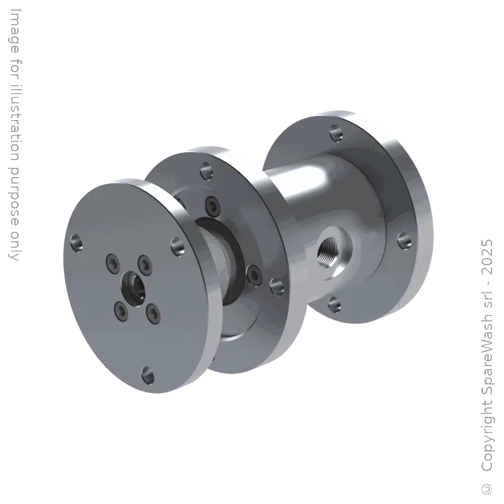 [61400023] STRAIGHT ROTATING SWIVEL JOINT  G3/8M - 2XG1/4F CUSTOM MADE