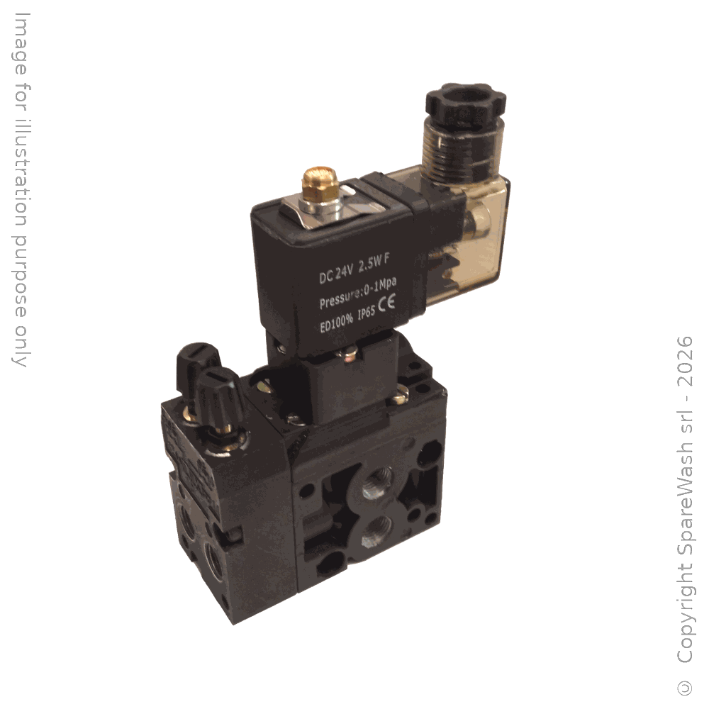 [70100013] ELECTROVÁLVULA NEUMÁTICA MONOESTABLE 4/2 G1/8 24VDC