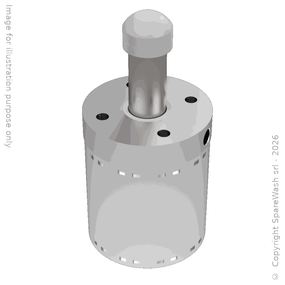 [70200010] CILINDRO PNEUMATICO A DISEGNO D63X18 STELO SPECIALE