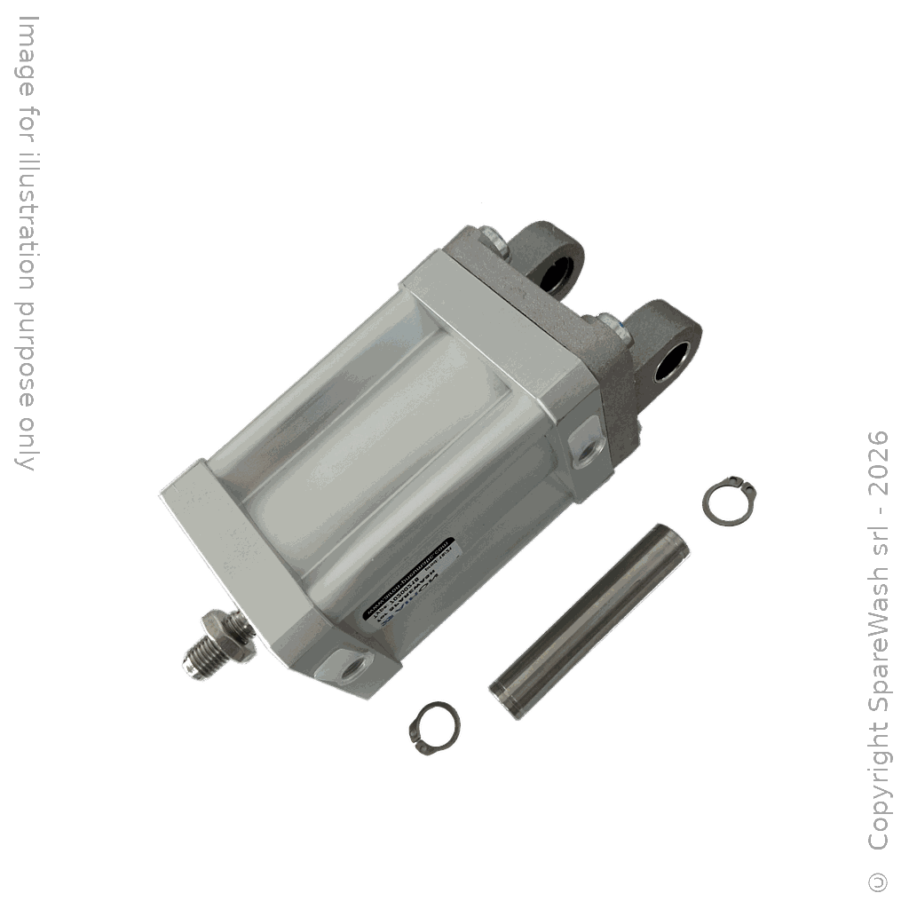 [70200218] COMPACT PNEUMATIC CYLINDER D50X60 MALE ROD M10X1,25 + FEMALE HINGE