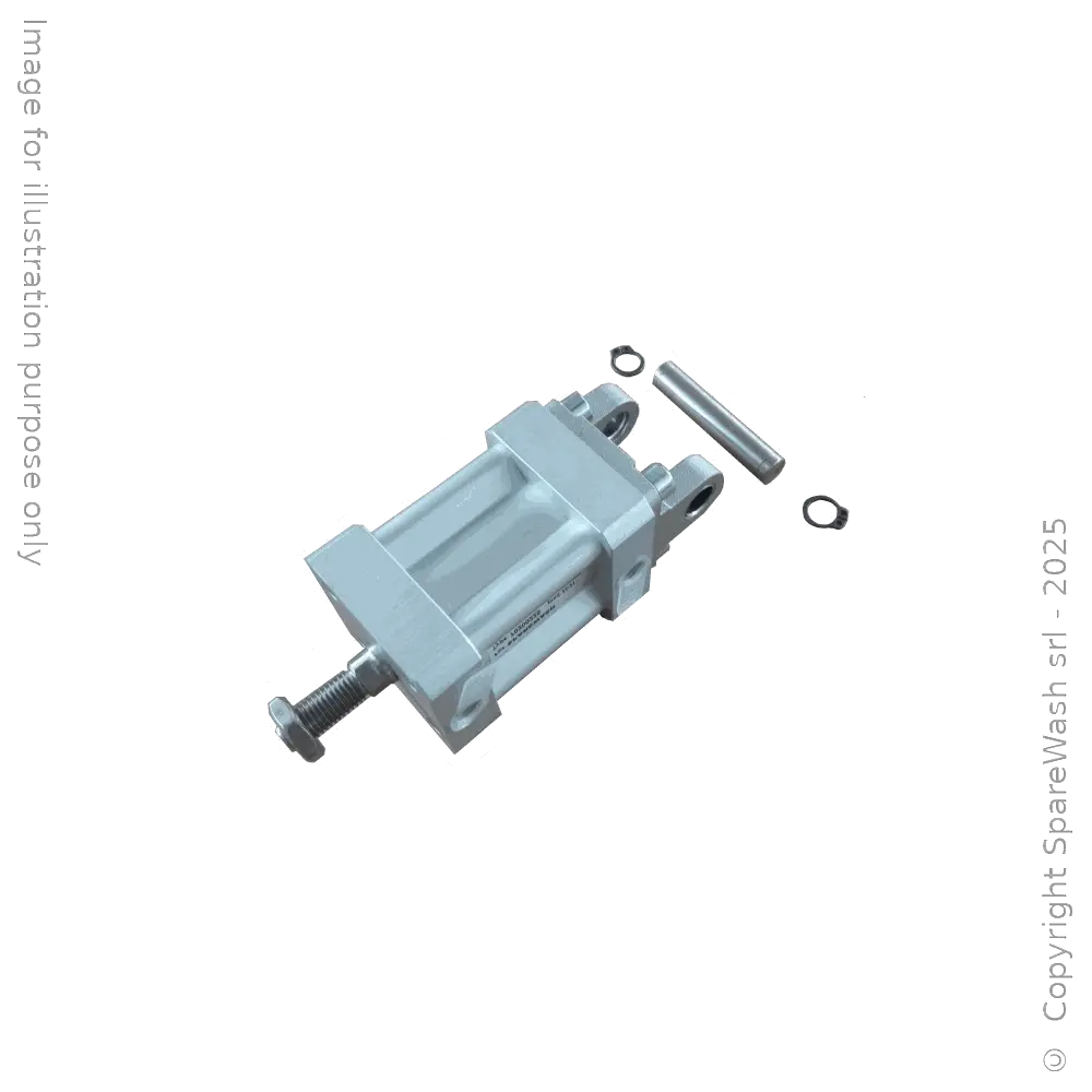 [70200225] KOMPAKTER PNEUMATIKZYLINDER D32X30 MÄNNLICHE STANGE M10X1,25 + SCHWENKGABELBEFESTIGUNG