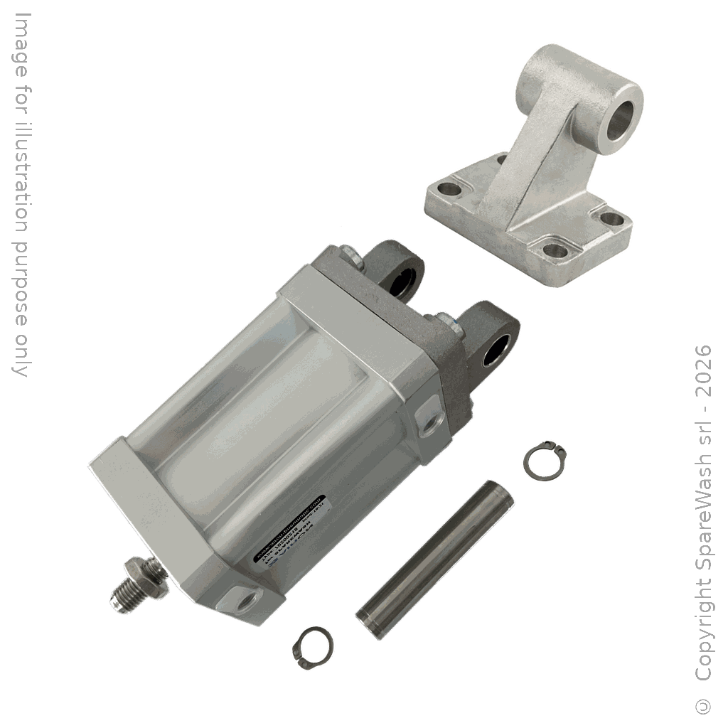 [70200249] CILINDRO PNEUMATICO COMPATTO D50X60 STELO MASCHIO M10X1,25 ARTICOLAZIONE SQUADRA