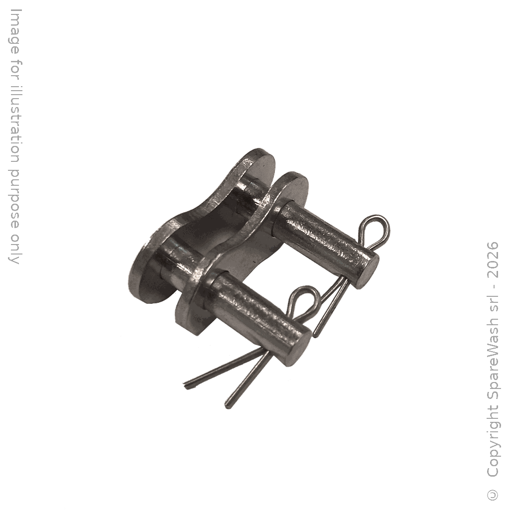 [20700119] GIUNZIONE CATENA SEMPLICE (ISO 08 B1) 1/2X5/16 INOX