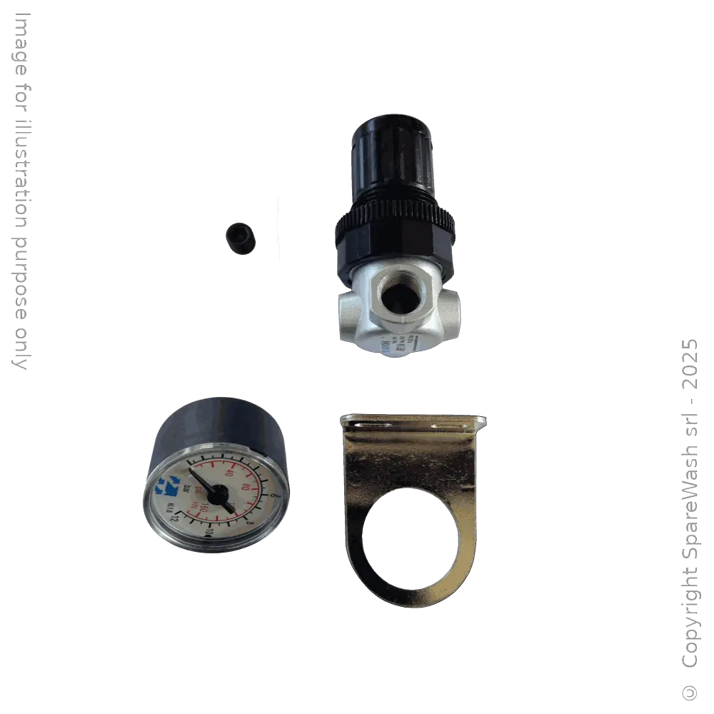 [70400014] PRESSURE REGULATOR 0,5-8,0BAR G1/4 + PRESSURE GAUGE