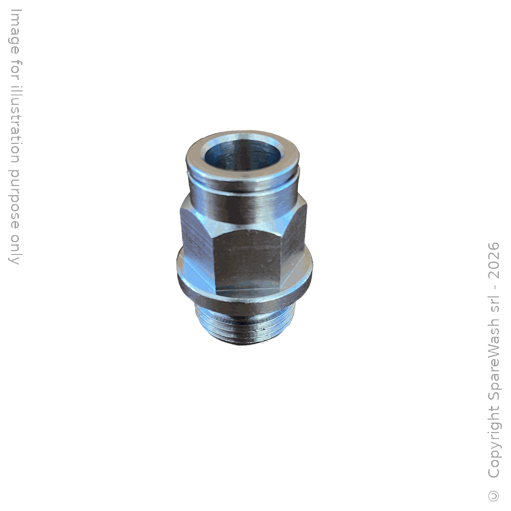 RACCORD DROIT G3/8 TUYAU D10
