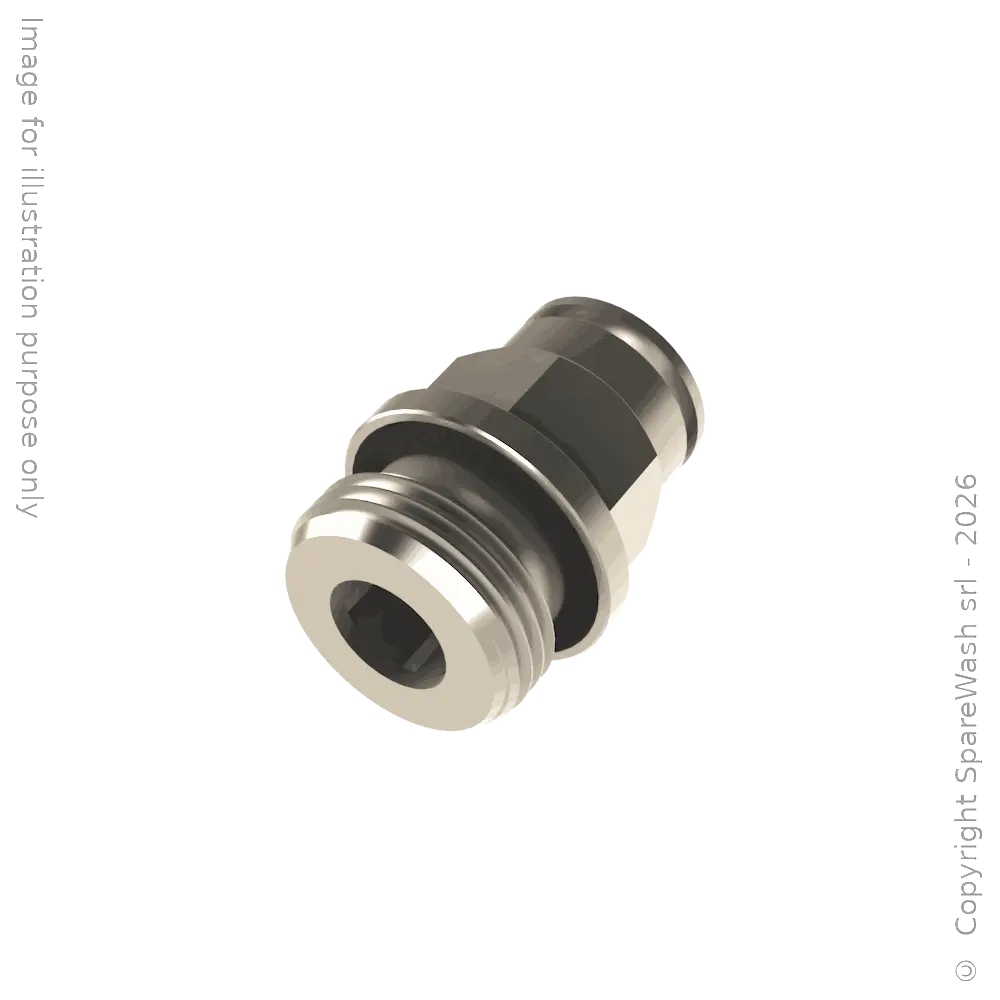 RACCORD DROIT G1/2 TUYAU D12