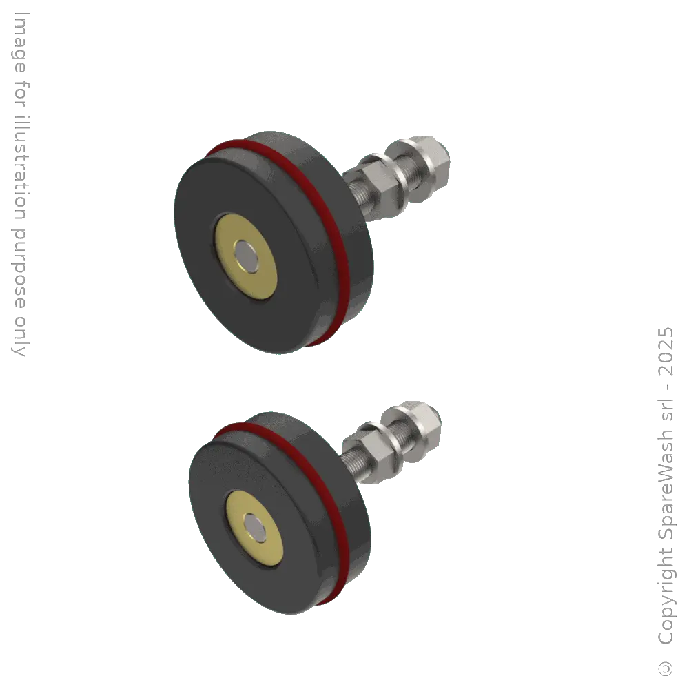 GRUPPO RUOTE SPAZZOLA ORIZZONTALE