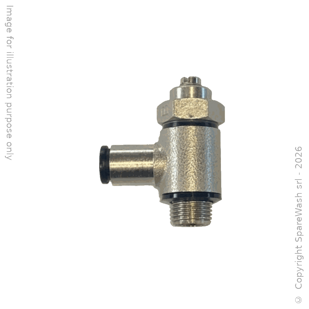 [70500035] REGULADOR DE CAUDAL PARA CILINDRO 90° G1/8 LATIGUILLO D4