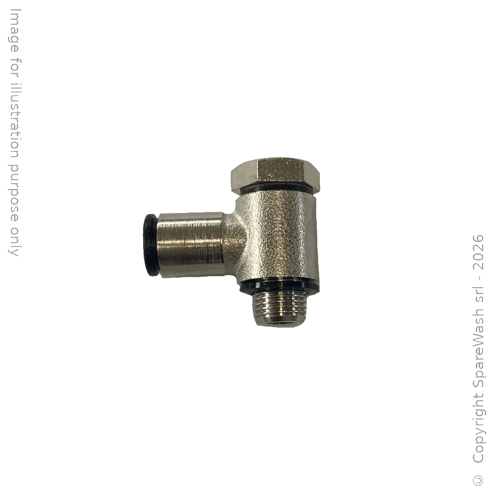 SWIVEL FITTING 90° G1/8 HOSE D6
