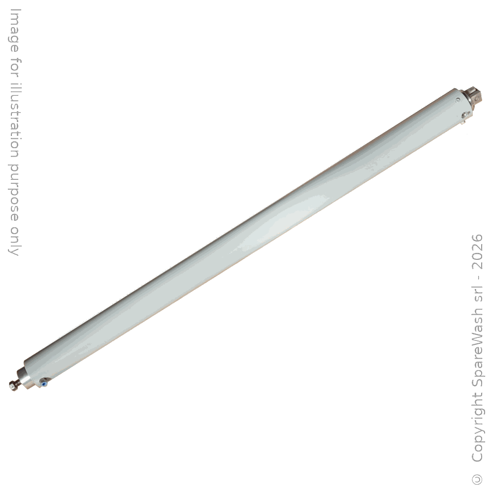 CILINDRO PNEUMATICO A DISEGNO D80 STELO MASCHIO M16 TK H:280