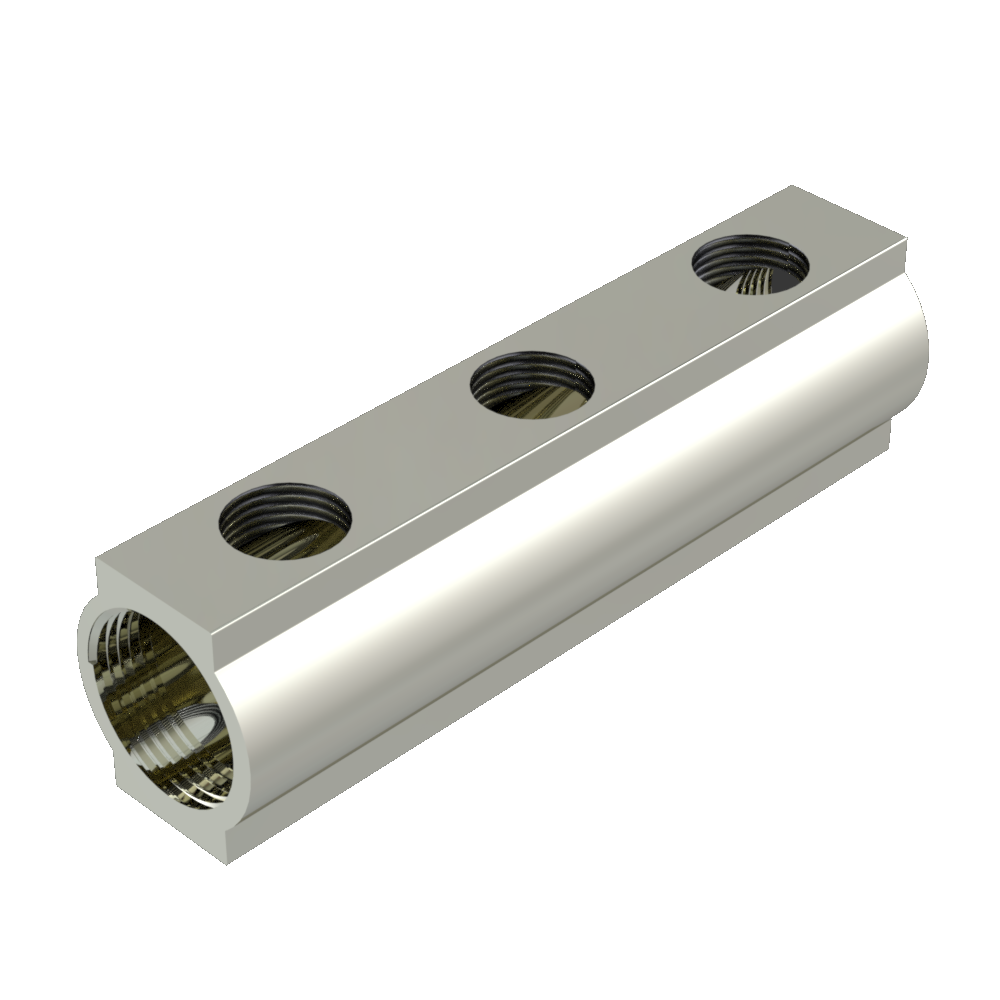 VERTEILER MESSING - EINGANG 2XG1 - AUSGANT 3XG1/2