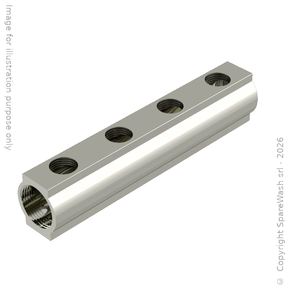 [60900050] MANIFOLD BRASS - INLET 2XG1 - OUTLET 4XG1/2