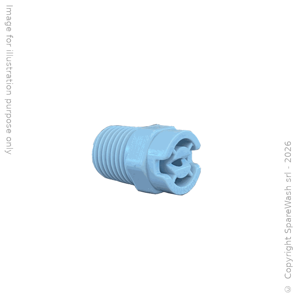 [60800046] BUSE BASSE PRESSION G1/4 - 60/12 - PVDF