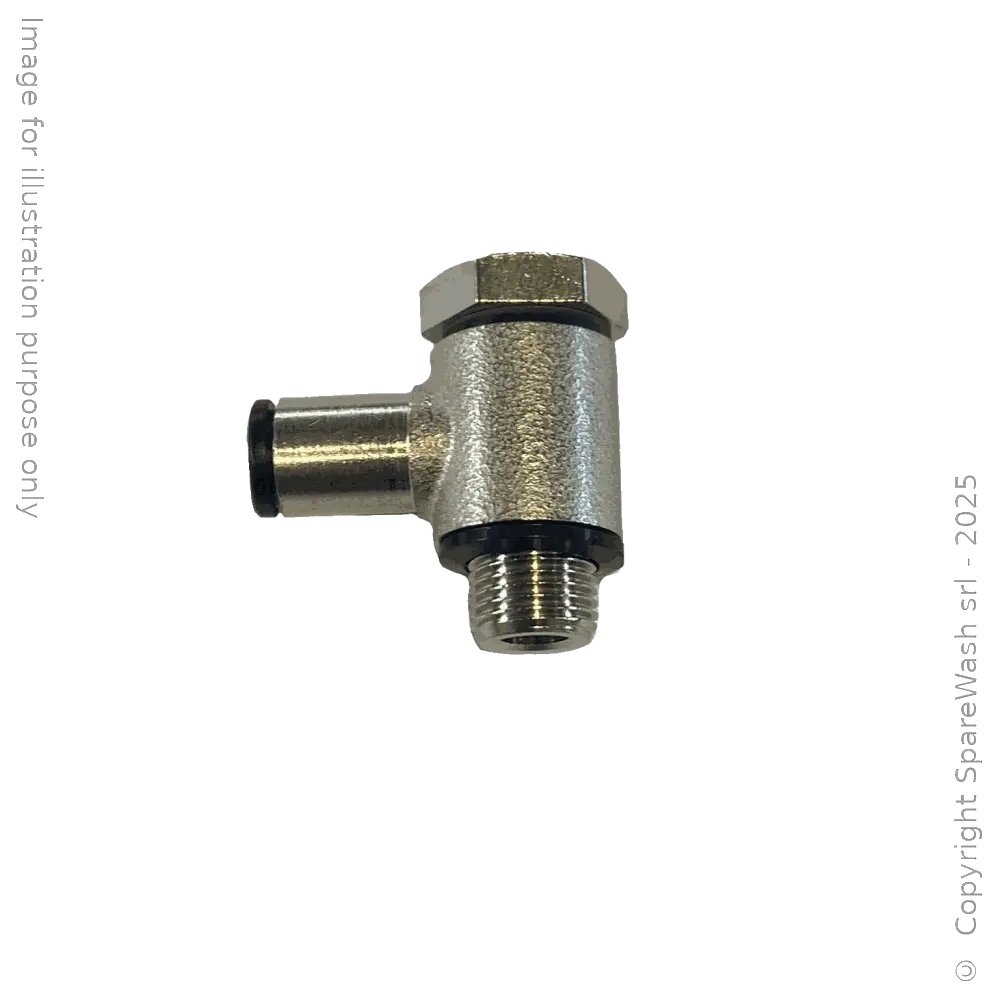 SWIVEL FITTING 90° G1/8 HOSE D4