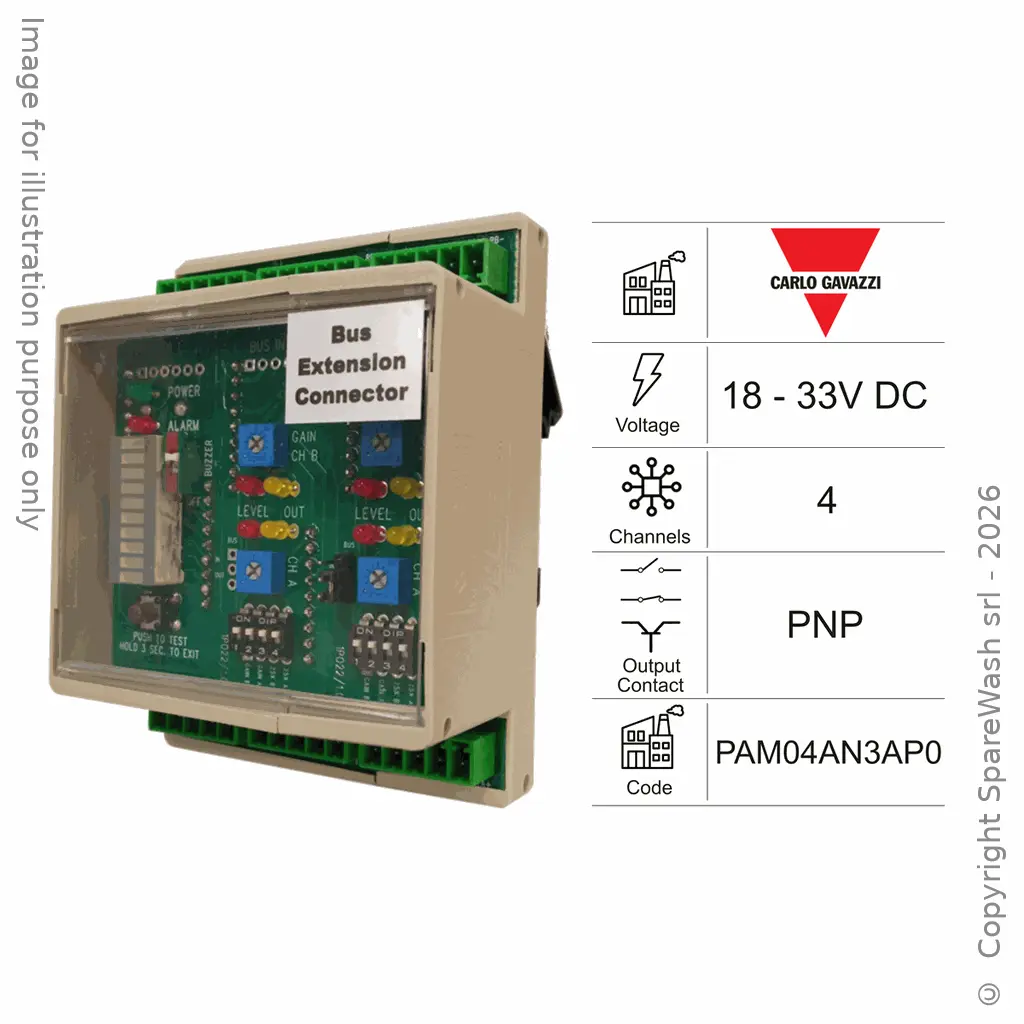 AMPLIFICADOR DE CÉLULAS 4 CANALES 24VDC PNP