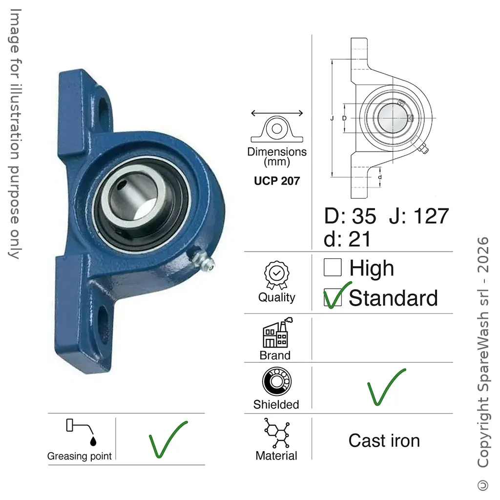 SUPPORTO CUSCINETTO UCP 207