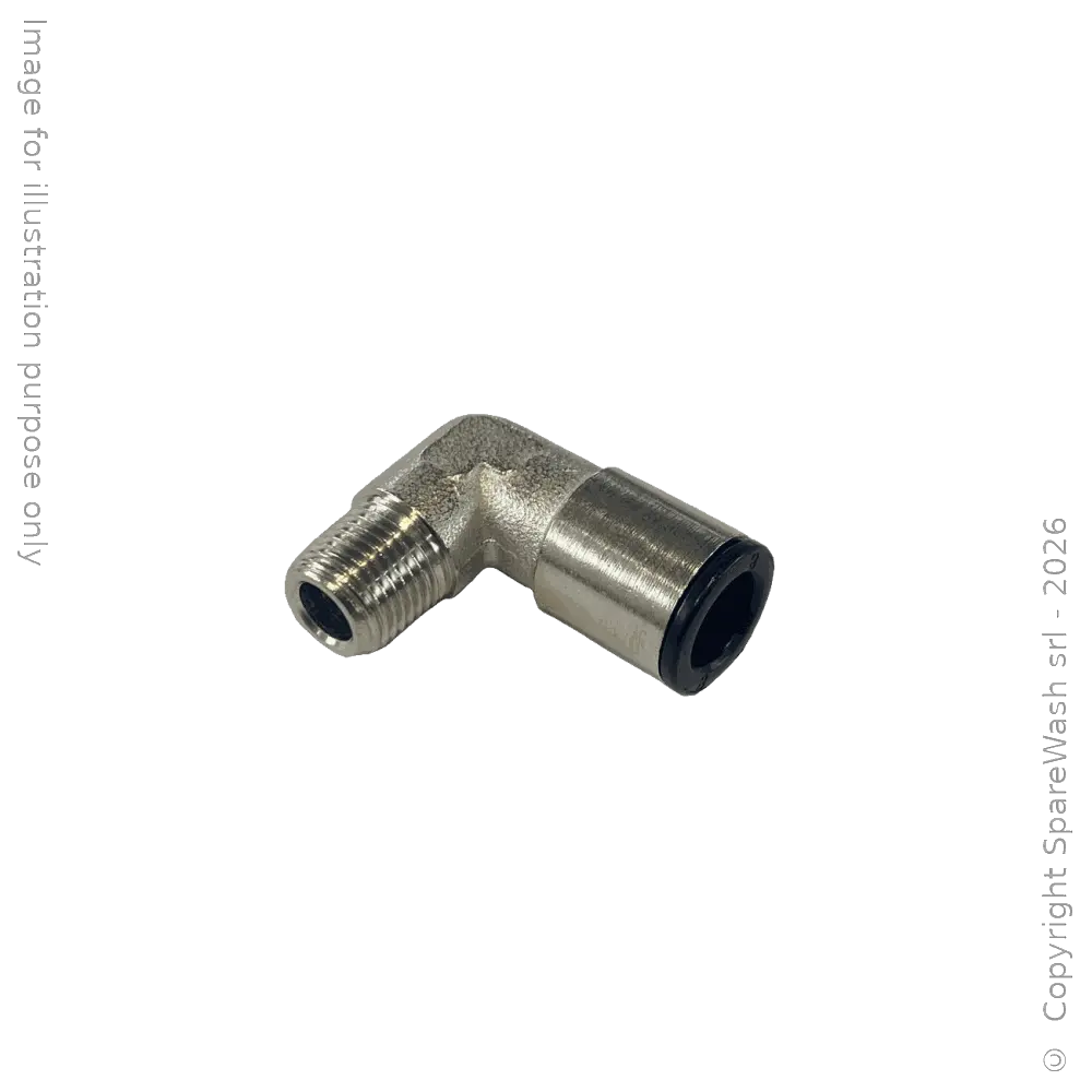 RACCORDO FISSO 90° G1/8 TUBO D8