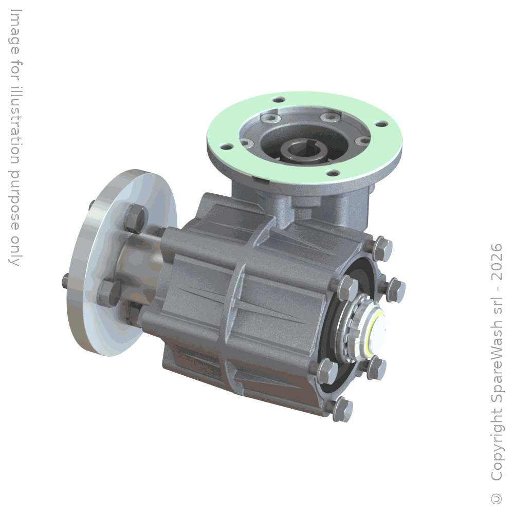 WORM GEARBOX TRANSTECNO CWT 050 I:12 P80B14 CUSTOM MADE SHAFT