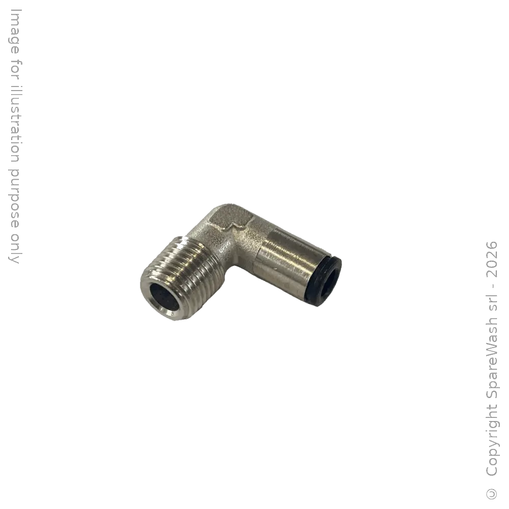 RACCORDO FISSO 90° G1/4 TUBO D6